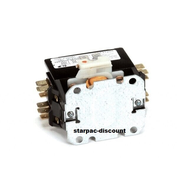 Genuine OEM Pitco 60131201 Contactor, 24V Coil, 50/60HZ, 30A, 2 Pole