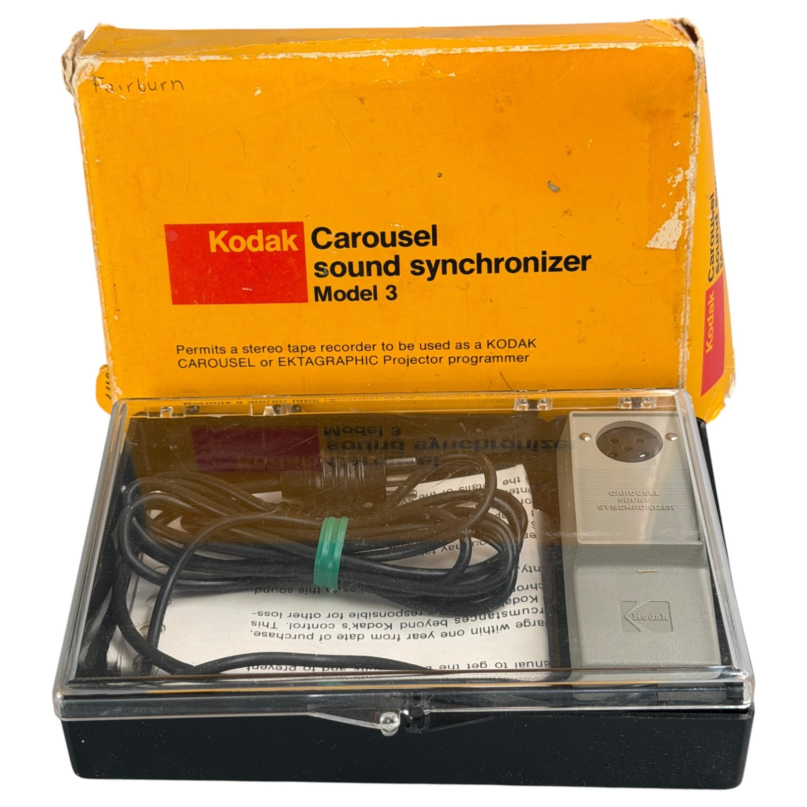 Kodak Carousel Sound Synchronizer Model 3 for Slide Projector w/ Manual Untested