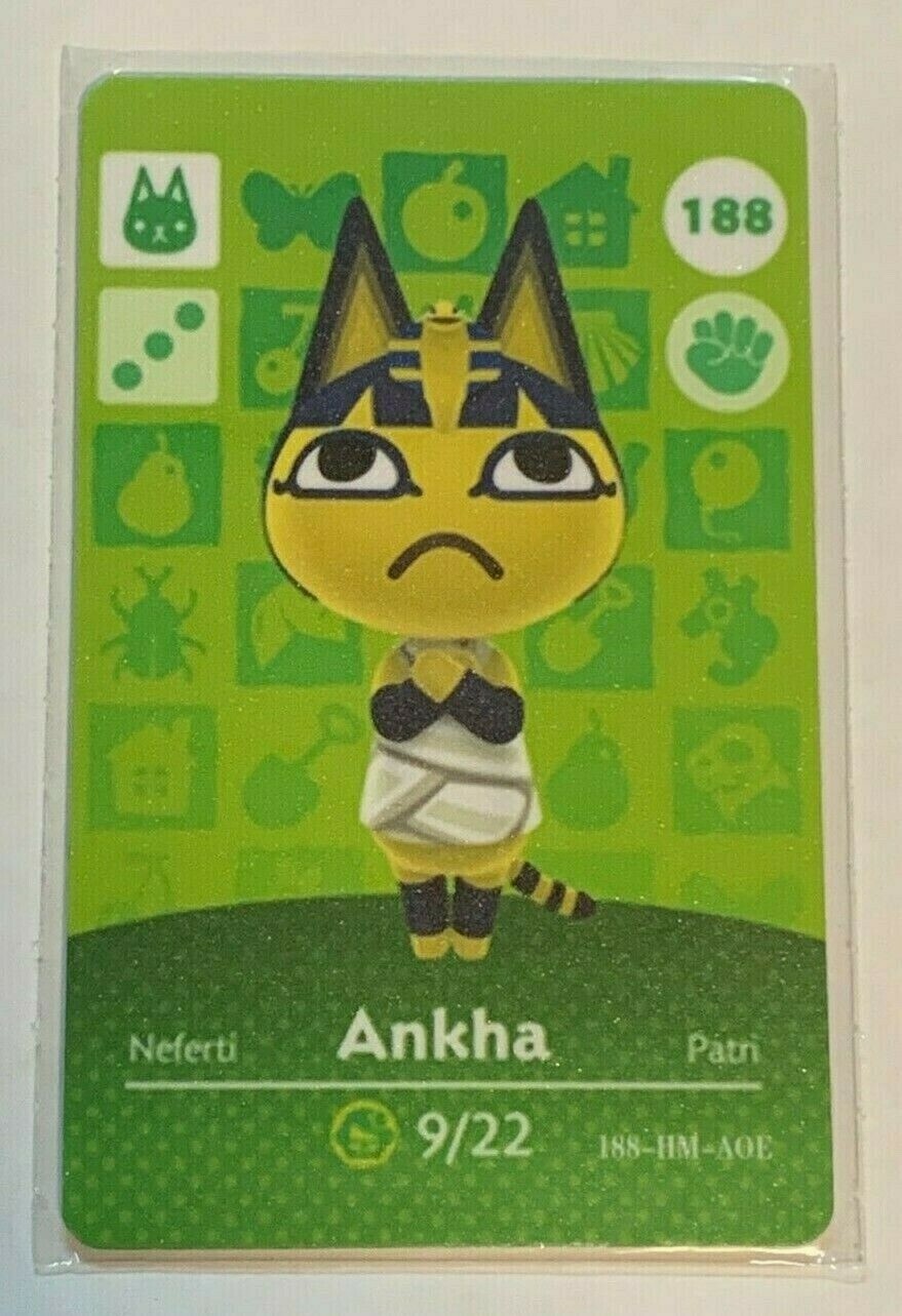 Animal Crossing New Horizons Amiibo: Ankha #188 NFC Tag FREE SHIPPING!