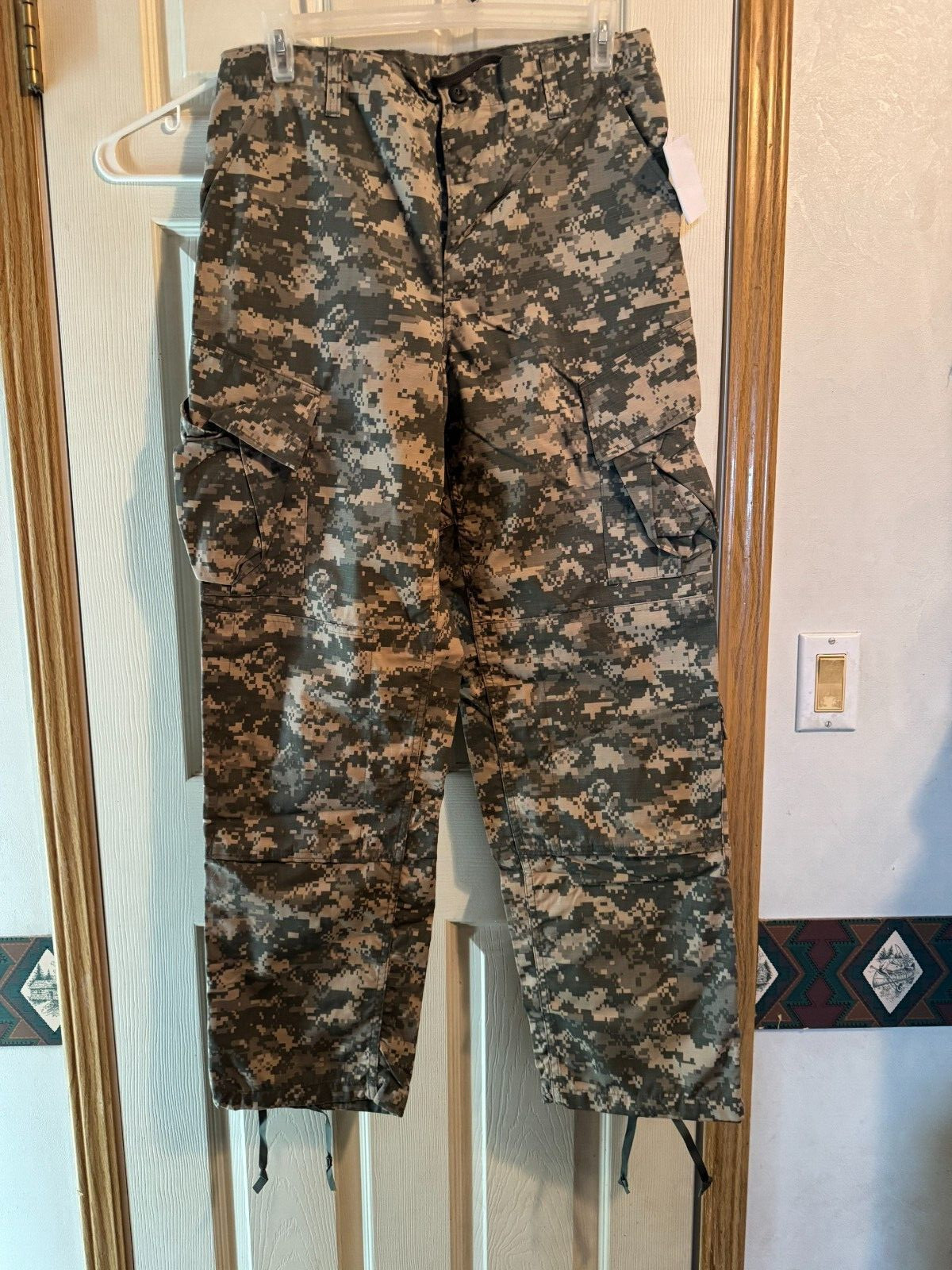 US Army Combat Trousers Men Medium Short Camo Cargo Military Uniform Pants NWT