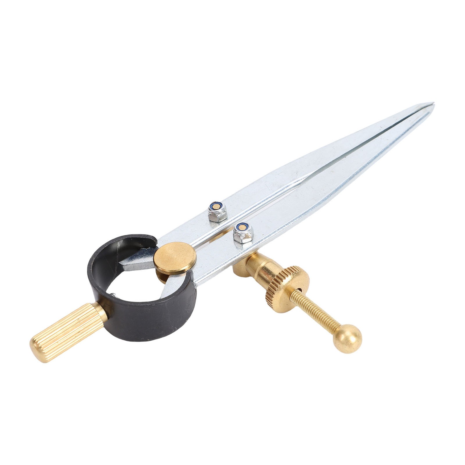 Spring Wing Divider Caliper Adjustable Lockable 4in Steel Leather Compass⭐
