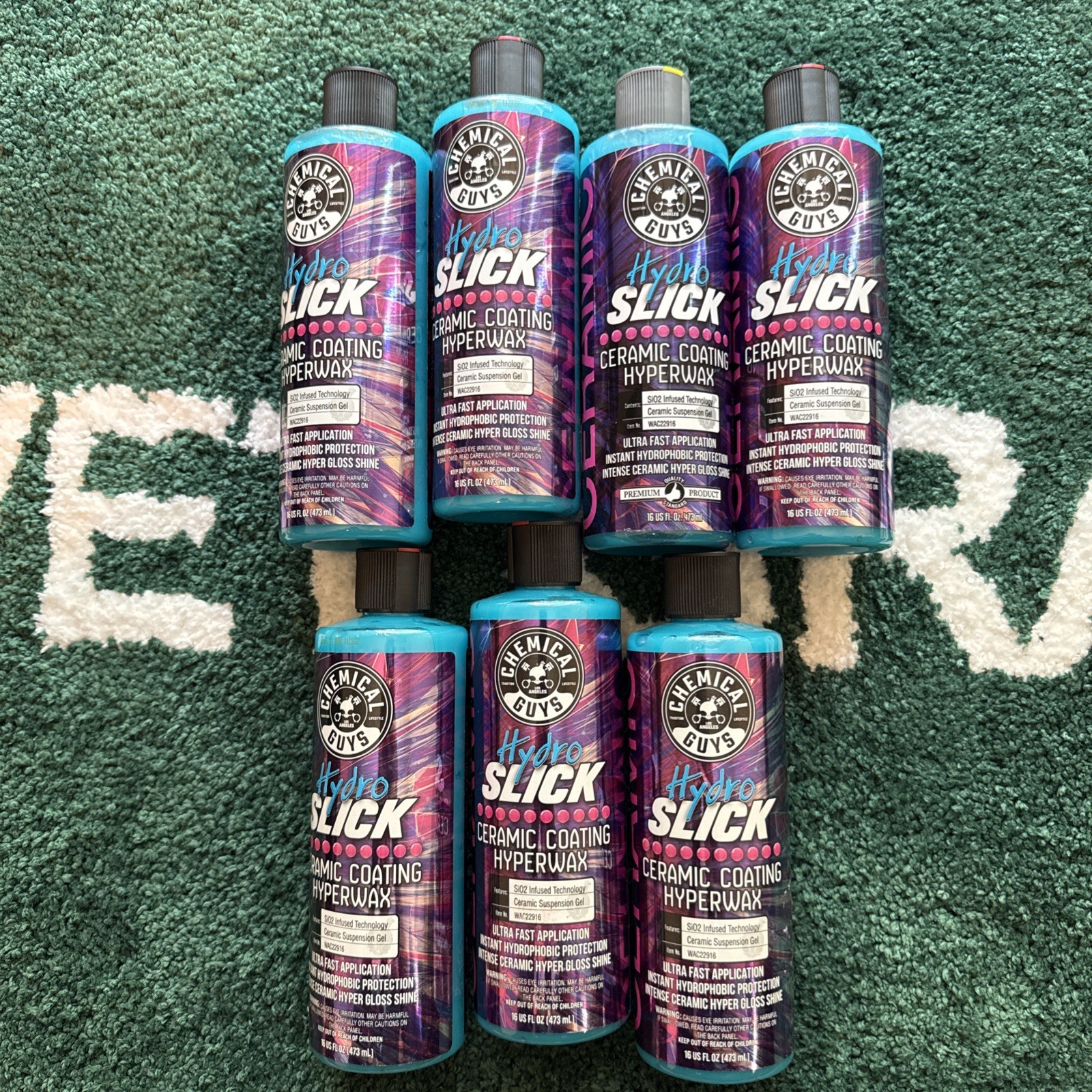 Chemical Guys Hydro Slick Ceramic Coating Hyoerwax for cars-WAC22916(LOT Of 7)nw
