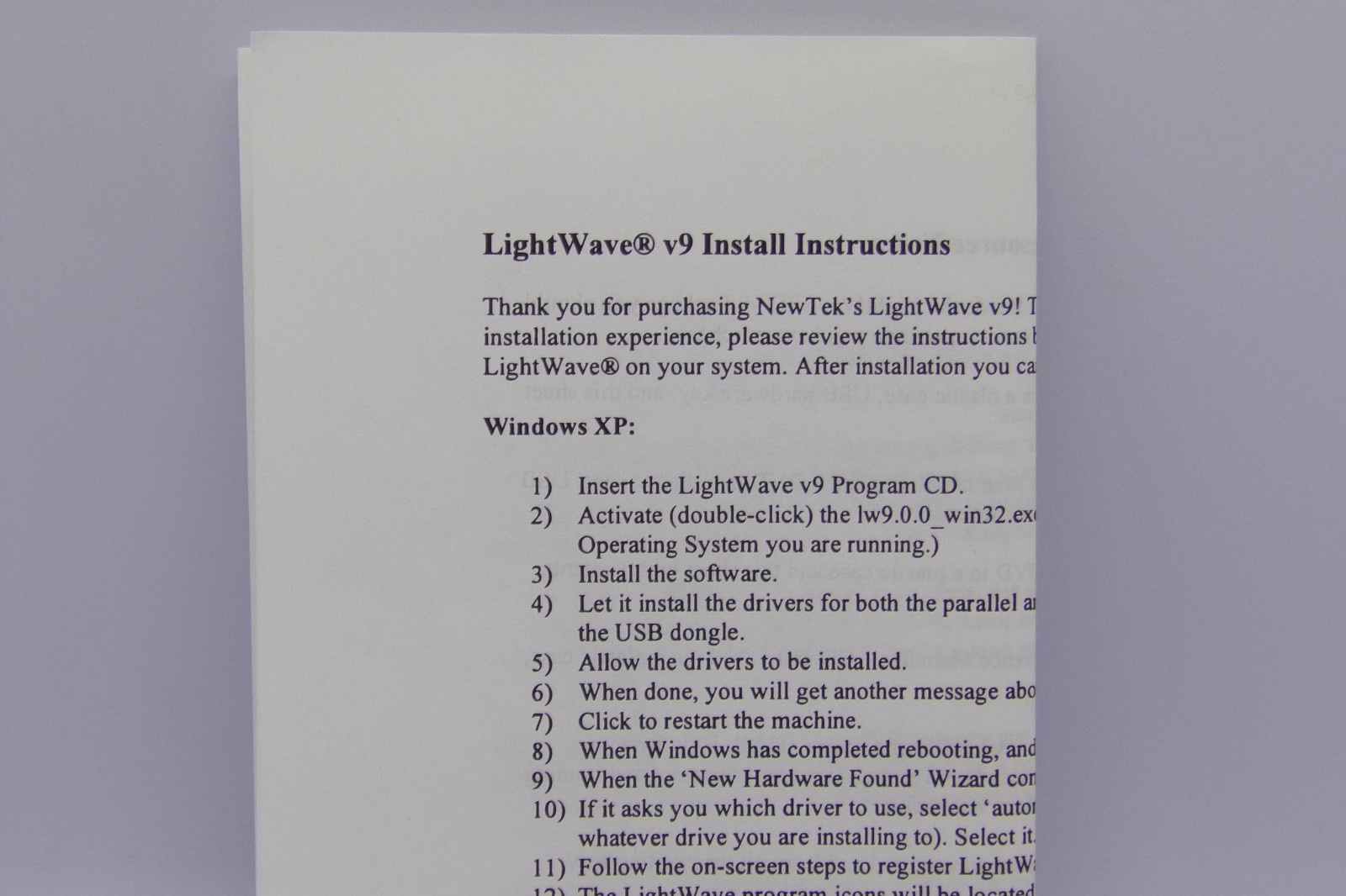Ultra Rare Lightwave 3D Version 9 Computer Graphics Software Bundle (No USB)