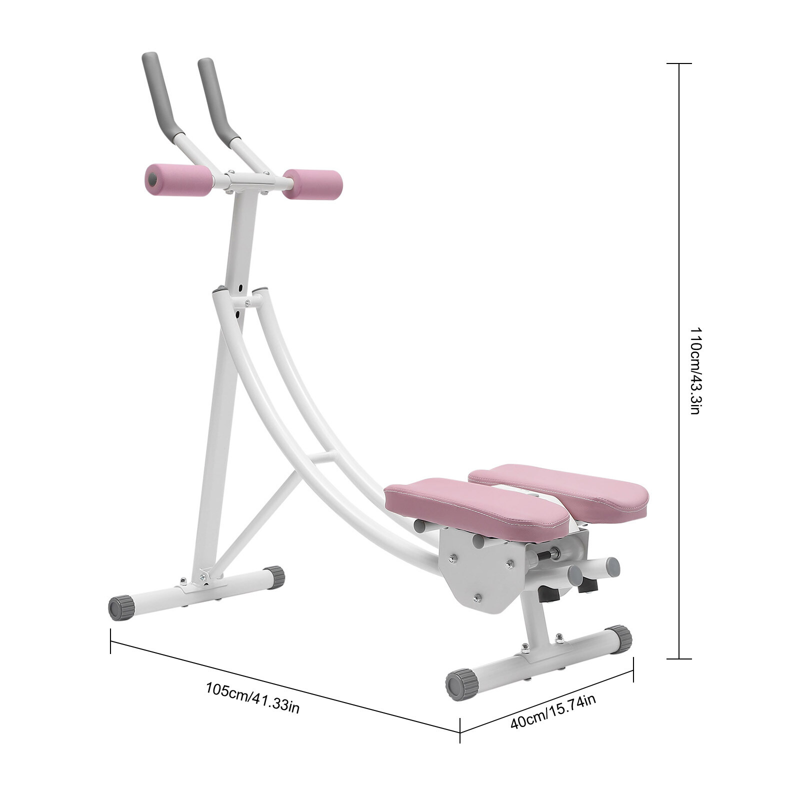 Ab Exercise Bench Abdominal Workout Machine Foldable Sit Up Full Body Equipment