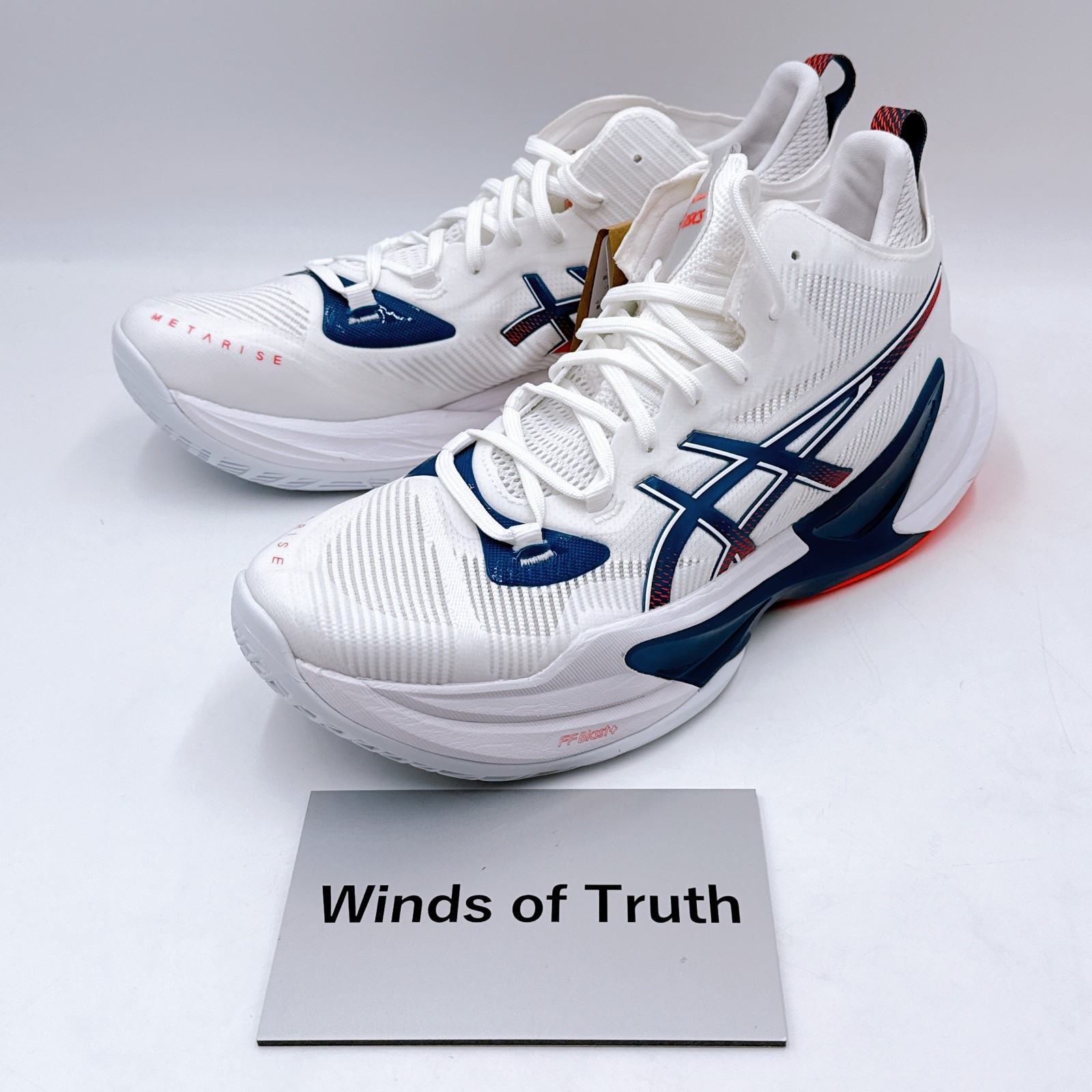 ASICS METARISE 2 1051A089 101 White Indigo Fog Volleyball Shoes US 8 - 15 New