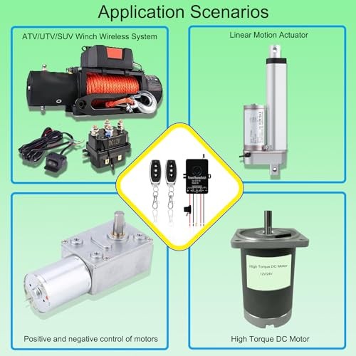 Waterproof Wireless Remote Forward Reverse Switch DC12V to 72V/30A-Linear