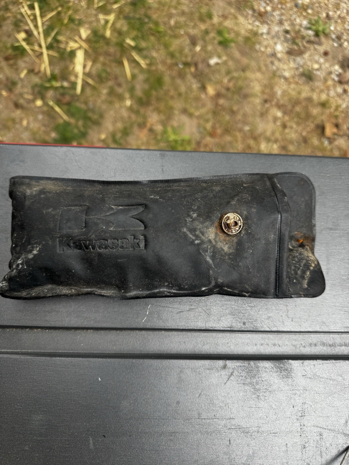 Kawasaki Tool Pouch with Assorted Hand Tools: Wrenches, Pliers, Screwdriver
