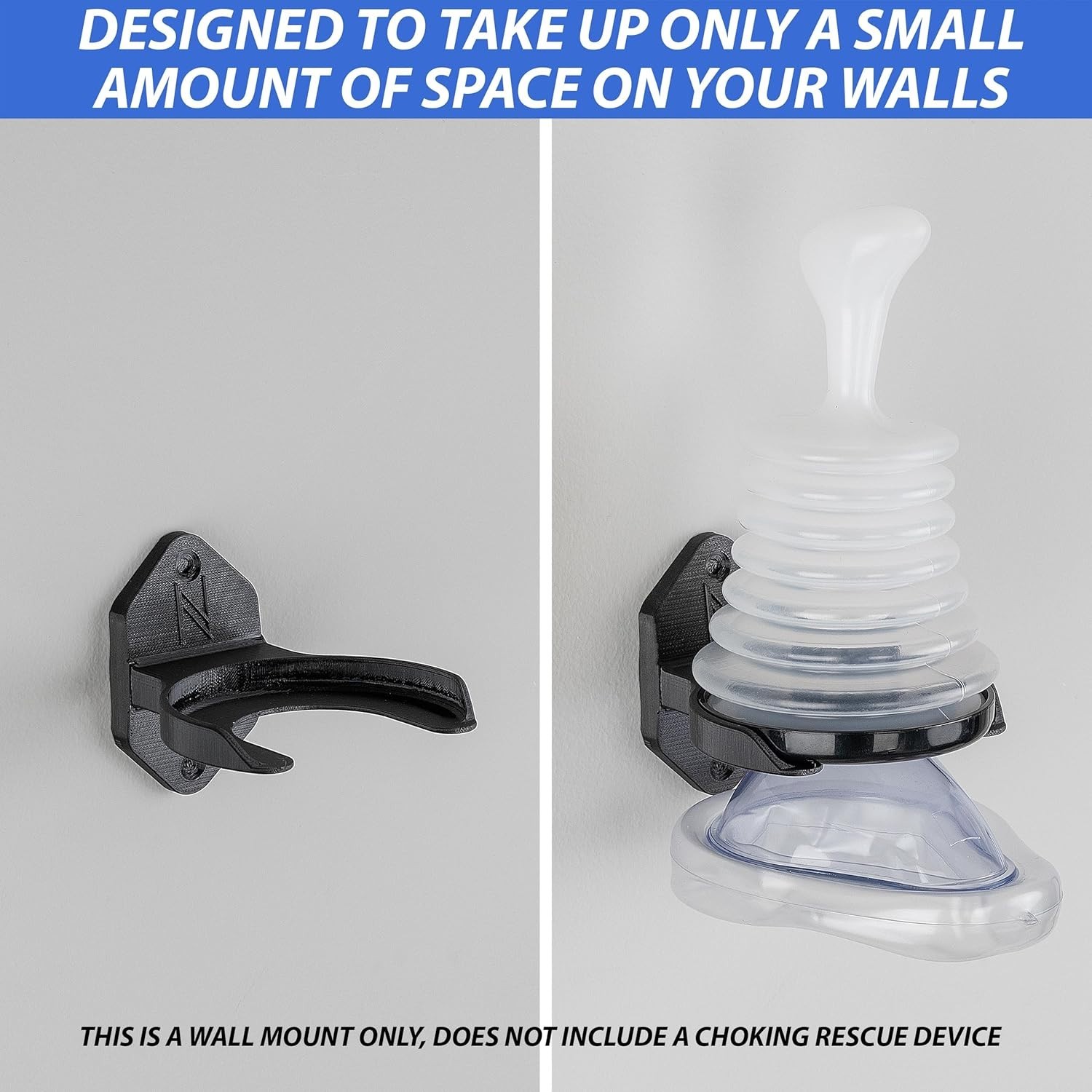 Compact Wall Mount Holder for LifeVac and Rescue Device Kits - Easy Access