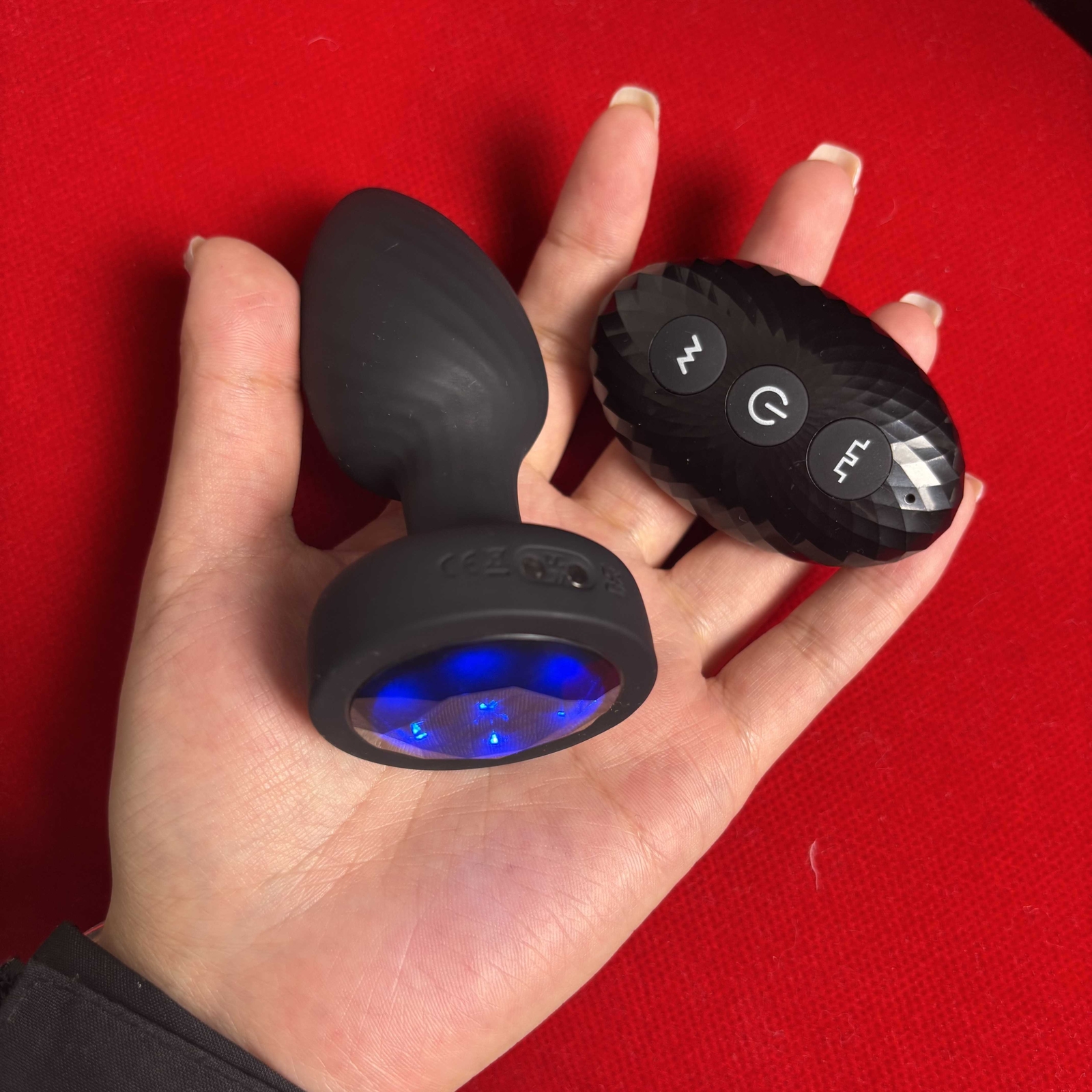 360° Rotation Vibrating Butt Plug Prostate Massager with LED Anus SexToy for Man