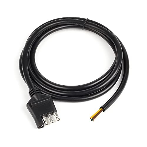 4-Way Trailer Wiring Harness with 5 ft Wires 4-Pin Trailer Wiring Jacketed 5 Ft