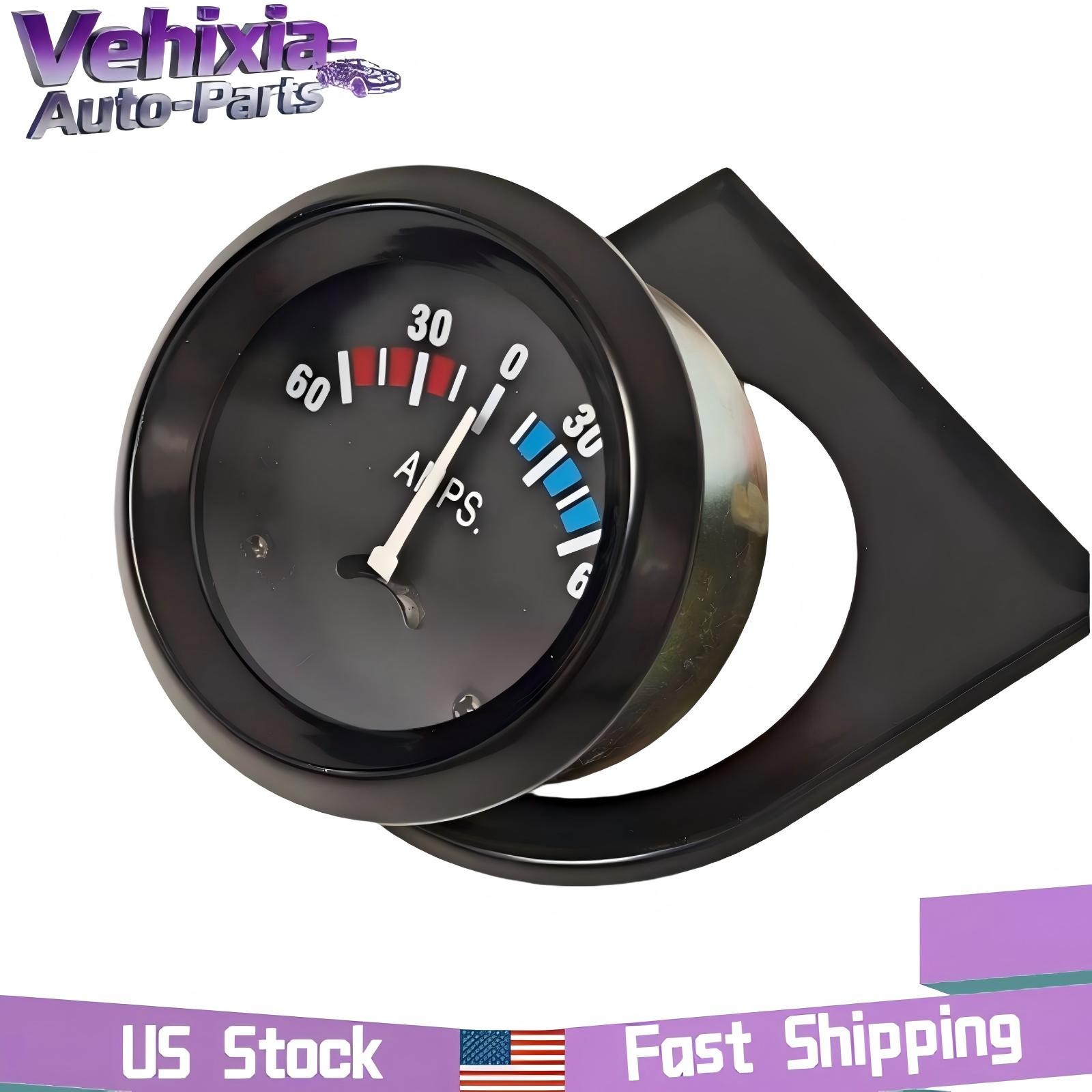 Universal Car 2" 52mm 12V LED 60-0-60 AMP Ammeter Gauge Meter for Car/Boat/Truck