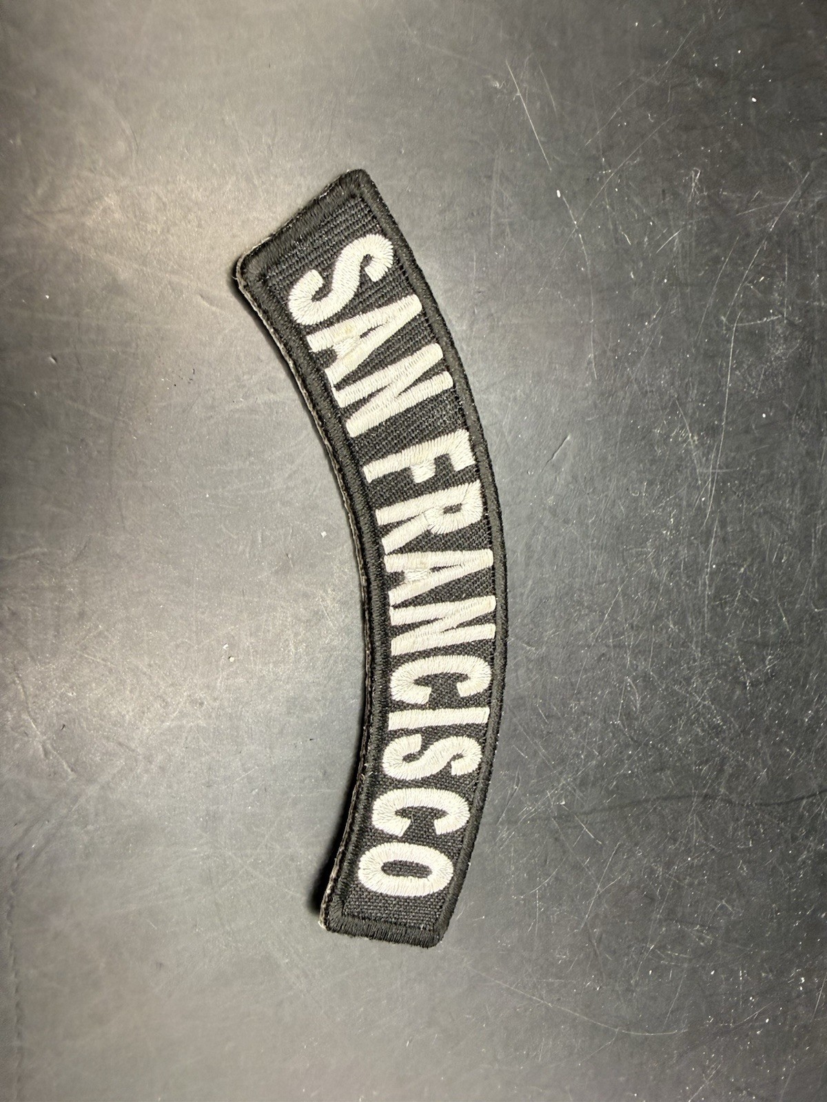 SAN FRANCISCO Rocker Tab Biker Patch - 4x1 Inch - Motorcycle