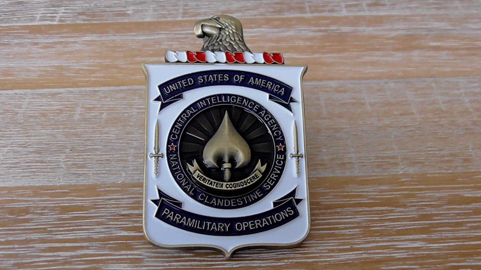 Covert Operations HUMINT Clandestine Paramilitary CIA Challenge Coin