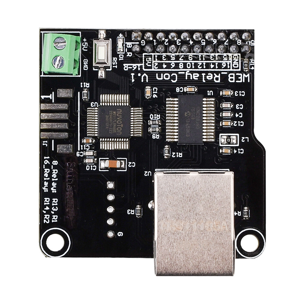 16 Ch Ethernet WAN Control LAN Web Server Relay Ethernet RJ45 Network Module