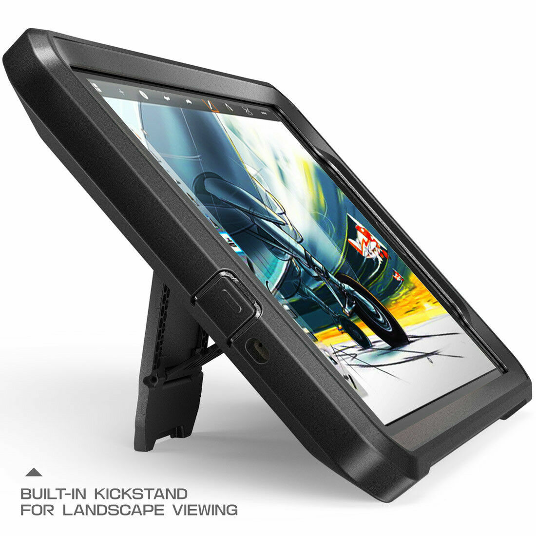Samsung Galaxy Tab A 8.0 Case FullBody Cover Builtin Protector & Kickstand