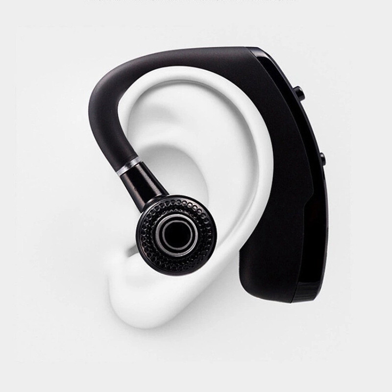 Bluetooth 5.0 Earpiece Wireless Headset Driving Trucker Earbuds Noise Cancelling