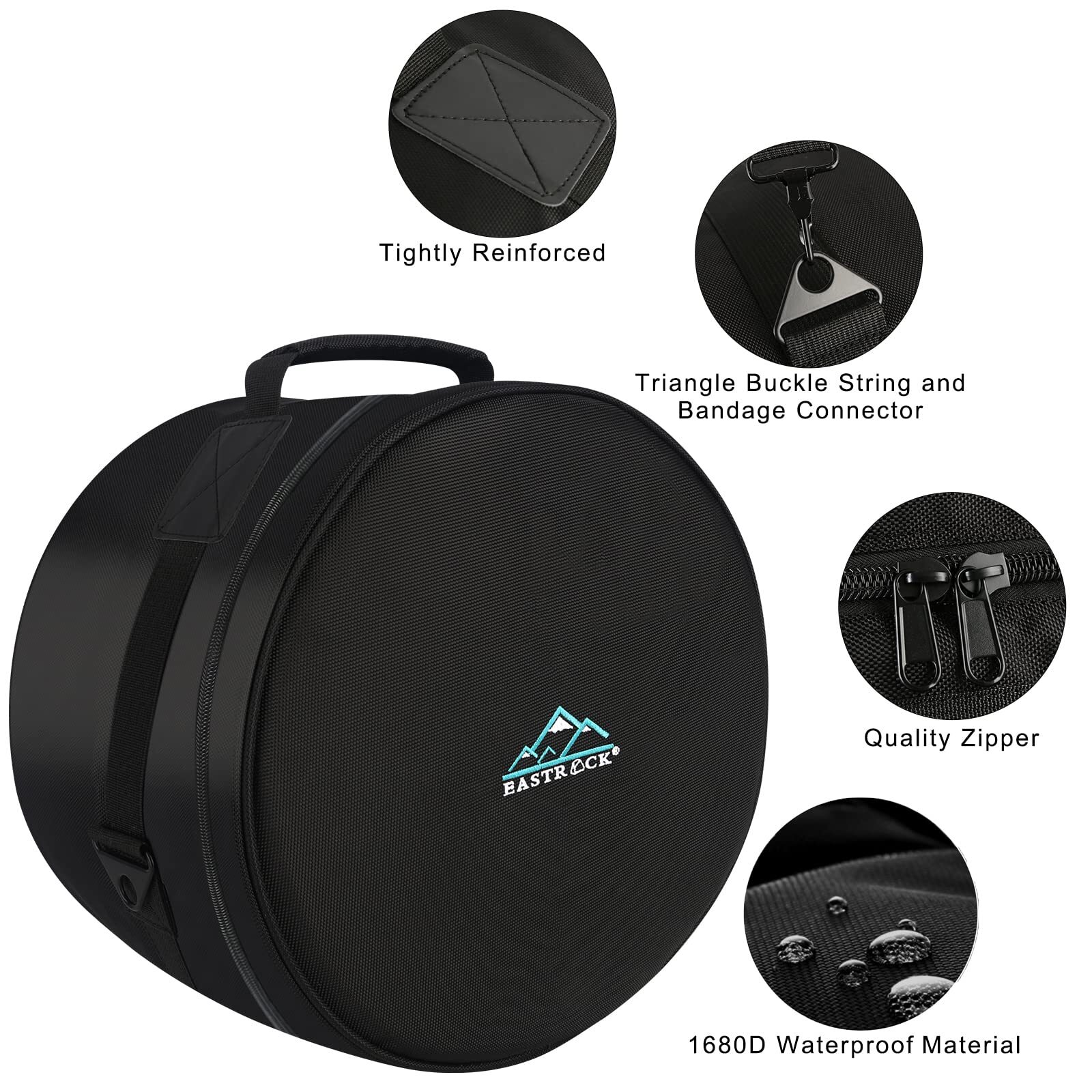12" x8" Tom Drum Bag Tom Drum Cases 15 mm Thick Padding for Your Drum Protect...