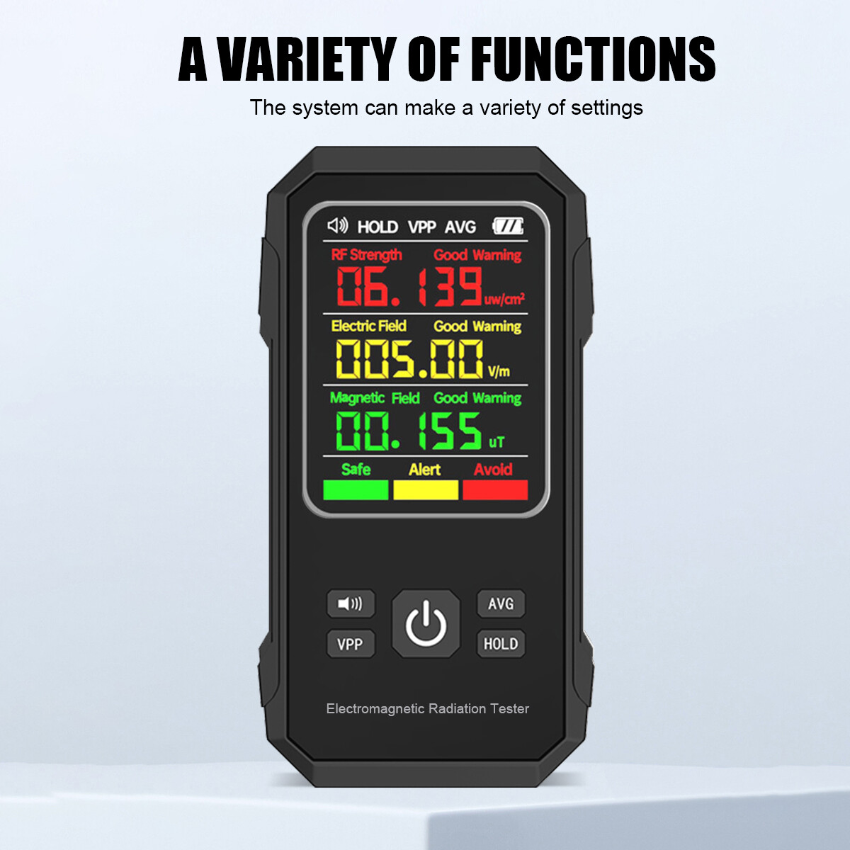 EMF Detector Electromagnetic Field Tester Digital Sensor Reader Meter Radiation