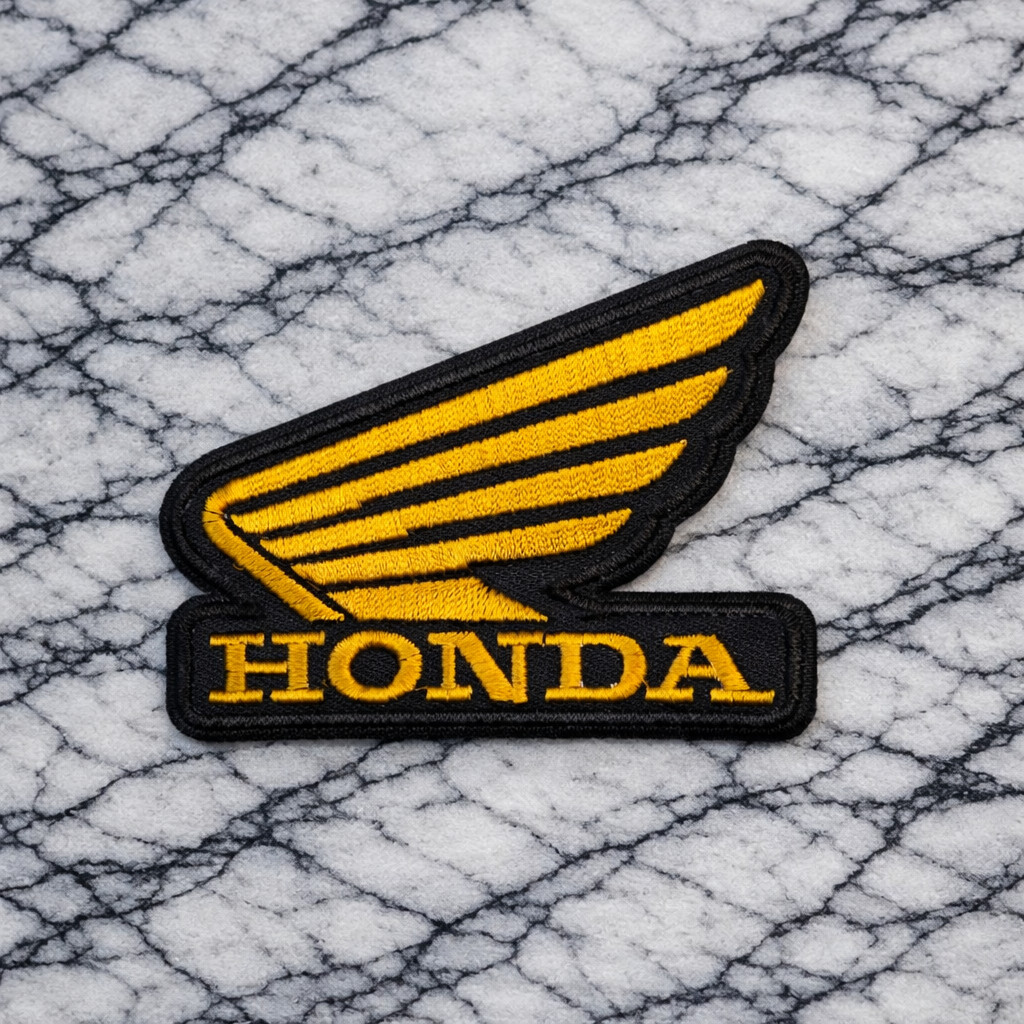 HONDA MOTORCYCLES EMBROIDERED IRON ON PATCH 3.25"X2.5"  FREE SHIPPING & TRACKING
