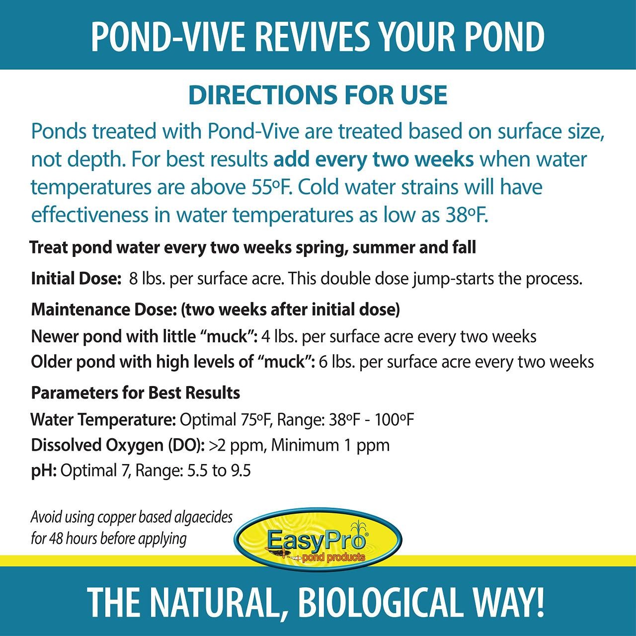 EasyPro Pond-Vive Bacteria X 100 lb.Drum Bulk PB100XL