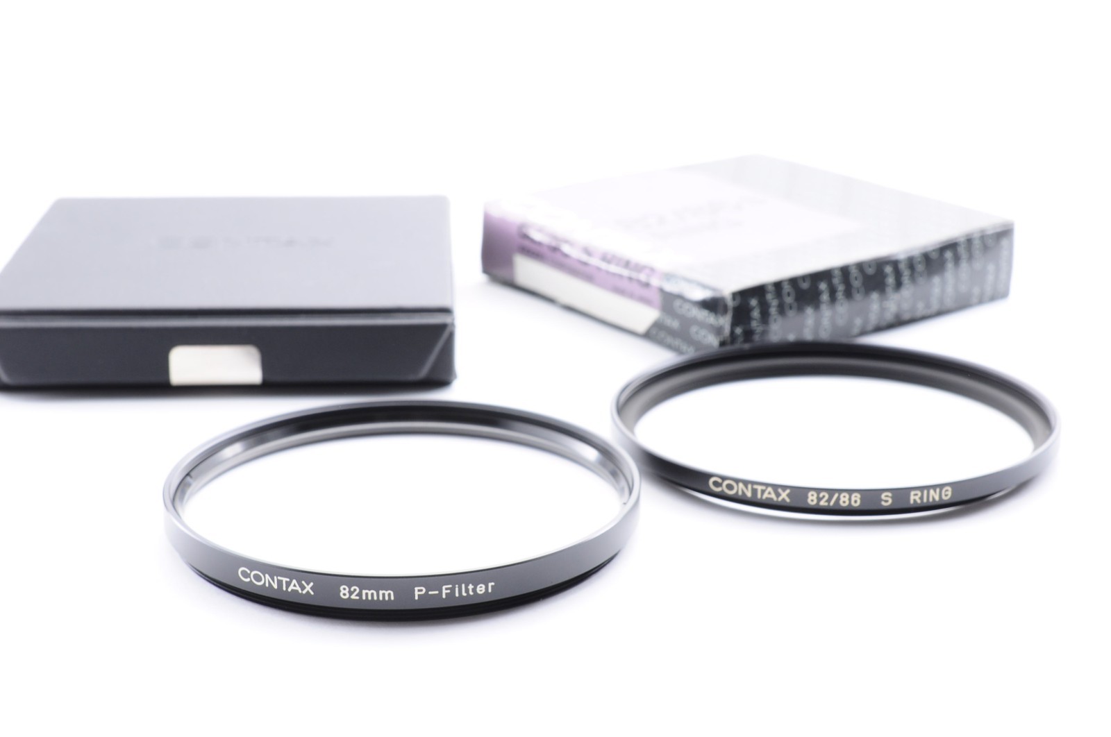 Contax 82/86s  Ring / 82mm P Filter Near Mint Lens Hood Z2002