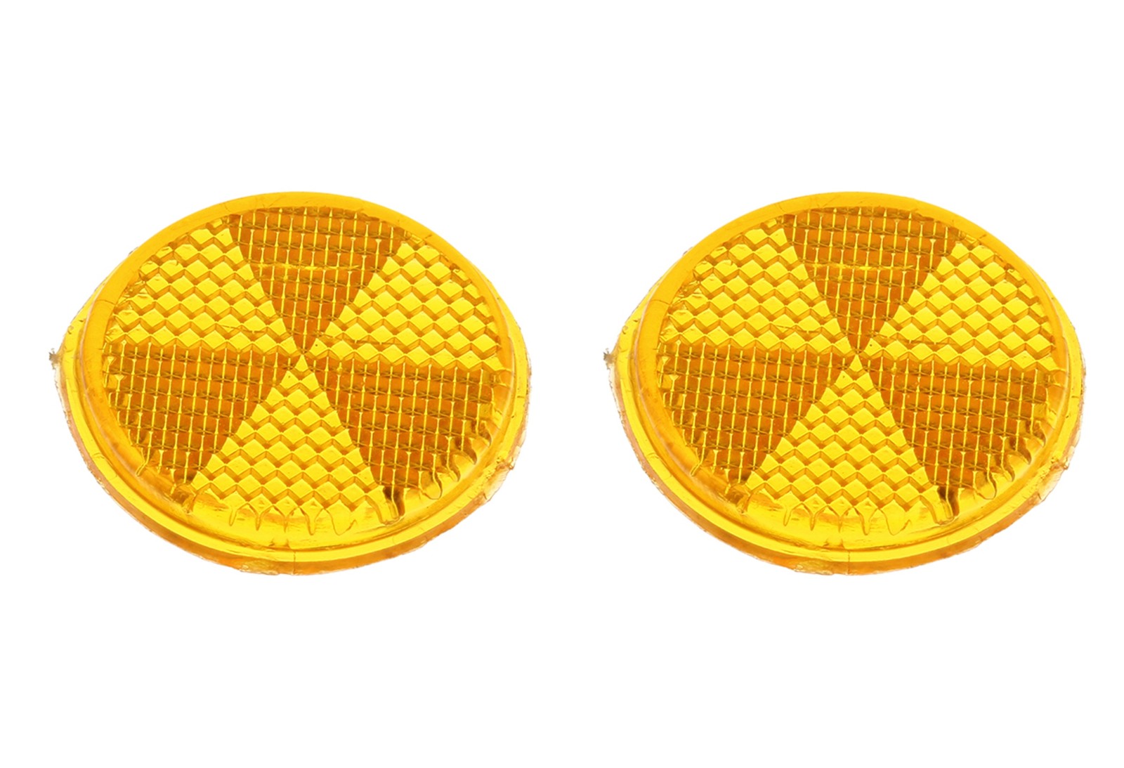 Bike Two Mirror Reflector 42mm Amber.