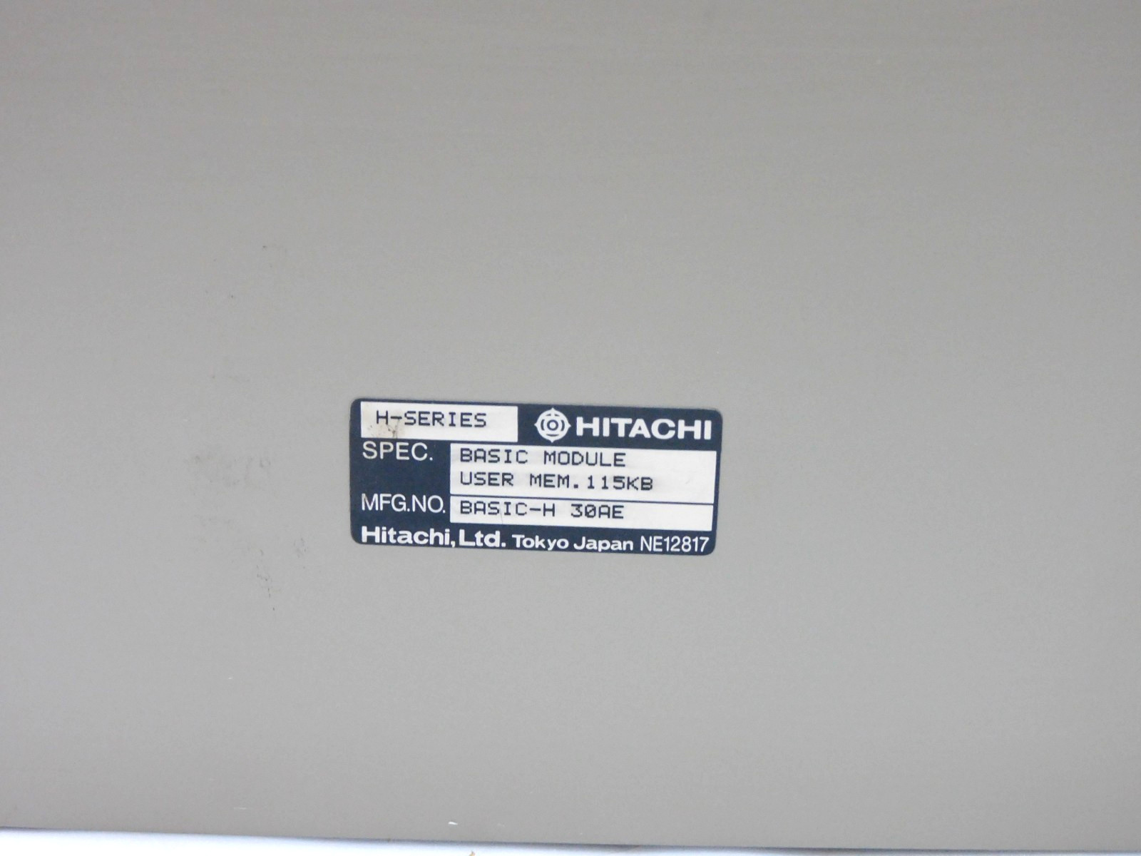 Hitachi Basic-H Basic Module User Mem. 115KB H-Series