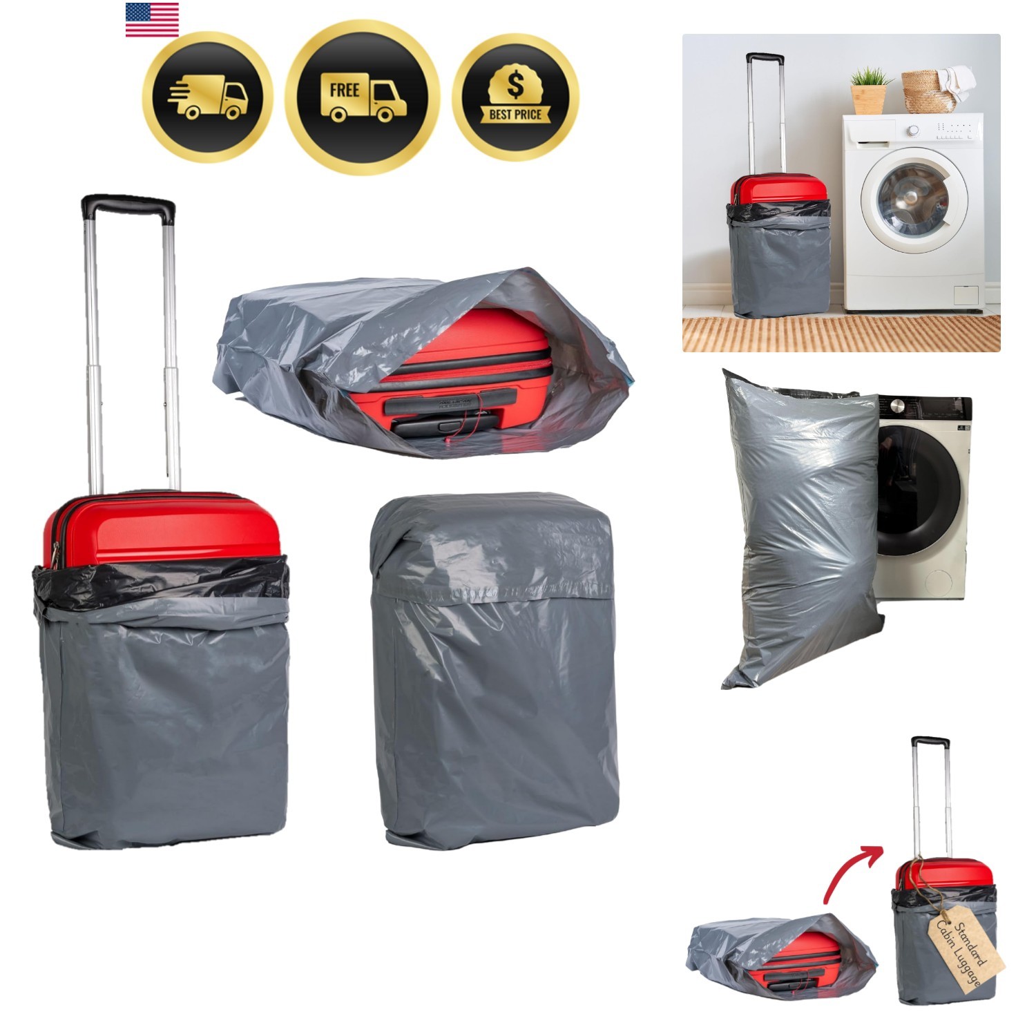 Large Shipping Bags | 24 x 36| Jumbo Poly Mailers for clothes | Strong Thick ...