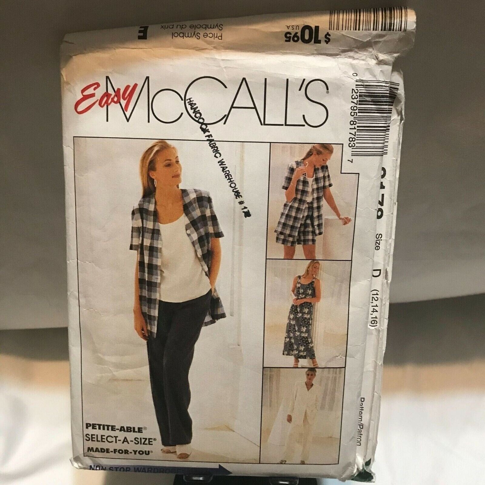 #8178 McMalls Top dress pants shorts Seperates Womens 12-16