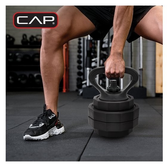 CAP 66lb Multi-Use Weight Set - Adjustable Dumbbell, Barbell & Kettlebell