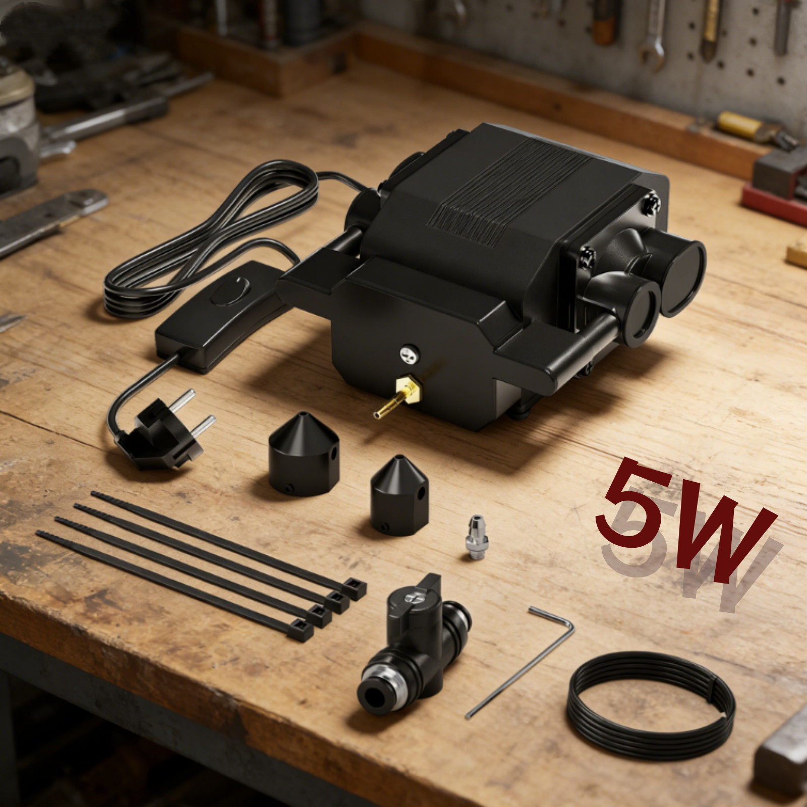 Longer Air Assist Kits for RAY5 5W Laser Engraver Effectively Removes Smoke Dust