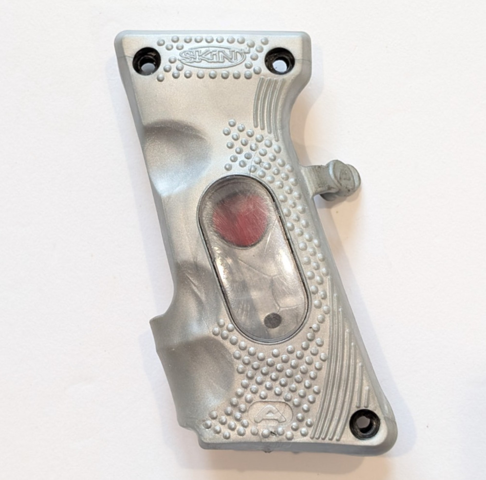 Silver Gray Angel LCD 45 Grips Paintball