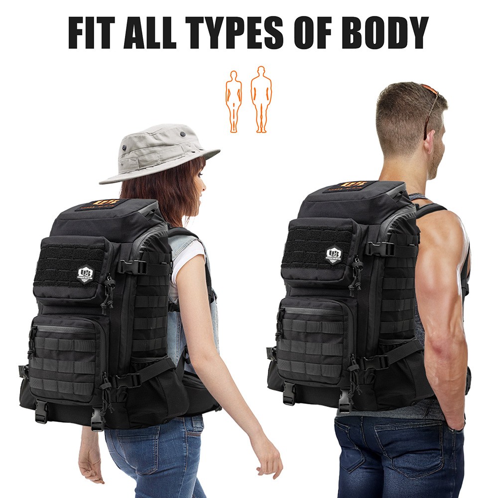 Large Tactical Backpack for Men Military Backpack with Molle for Travel, Work