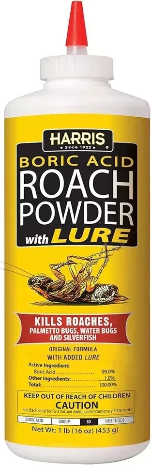 Roach and Silverfish Killer Powder with Boric & Lure, Kills Insect within 72 Hrs