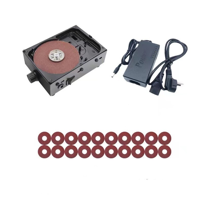 100-240V AC Brushless Sandpaper Machine Disk Grinder with 20Pcs Sandpaper