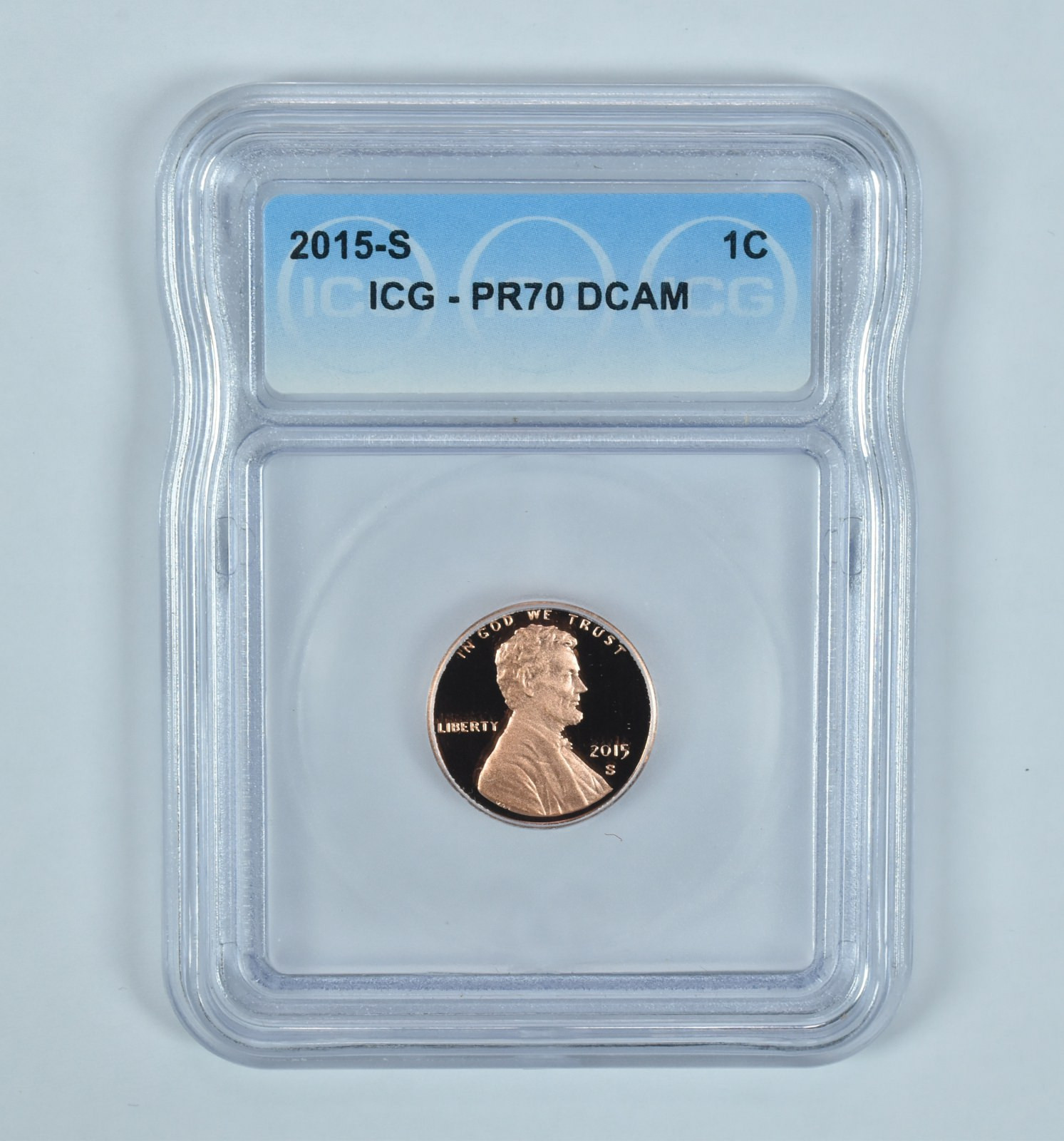 2015-S Lincoln Shield Cent PR70 DCAM ICG