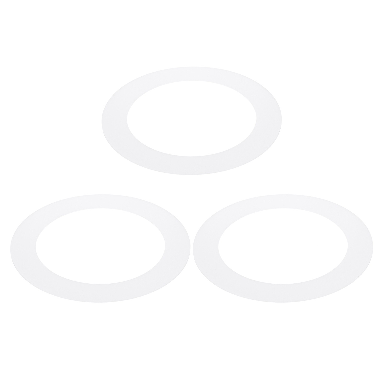 3Pcs 4" ID 5.5" OD Plastic Trim Ring Translucent Matte White Goof Rings