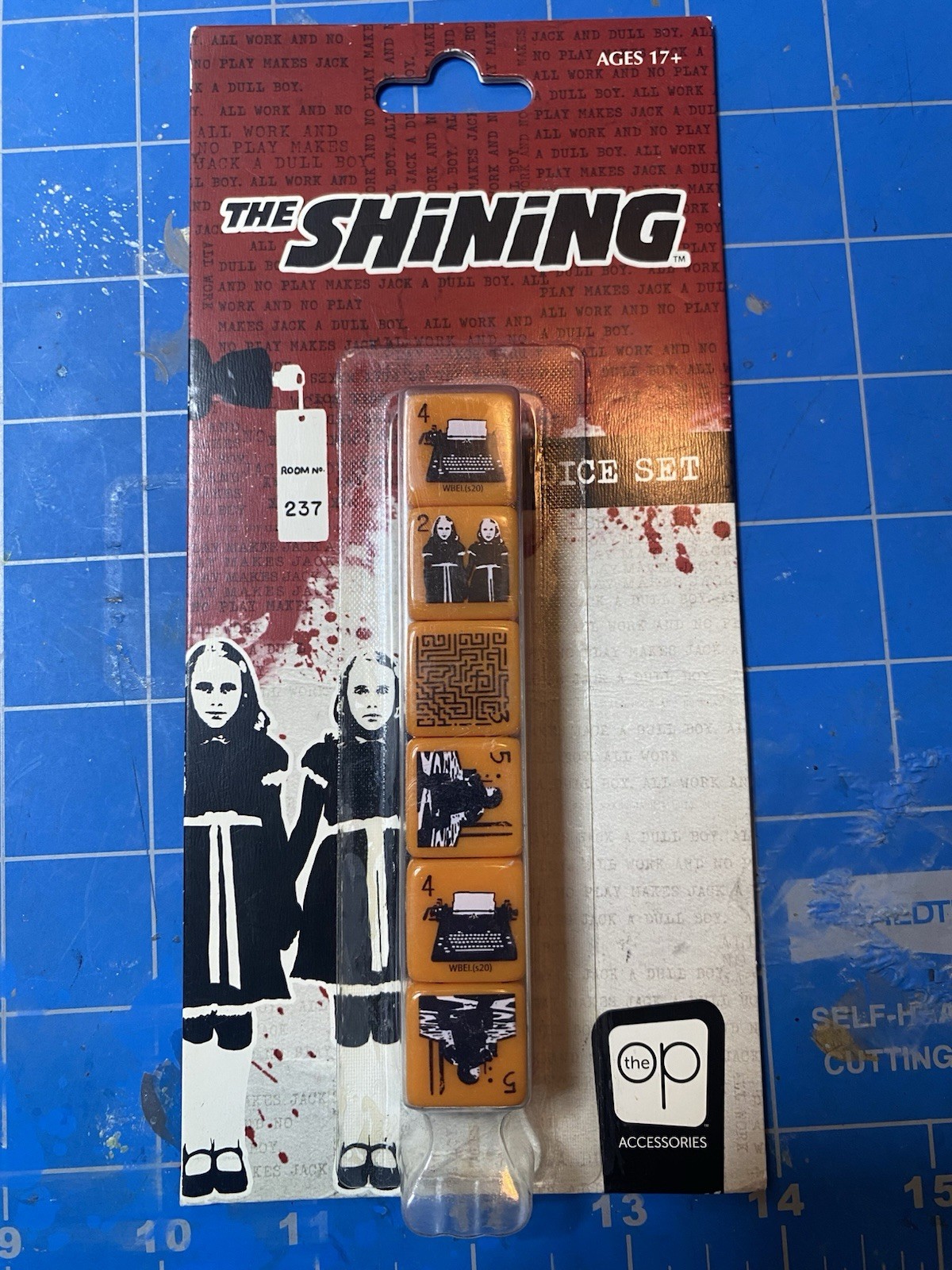 The Shining Dice Set usapoly WB Six 6-sided dice. Official Merchandise