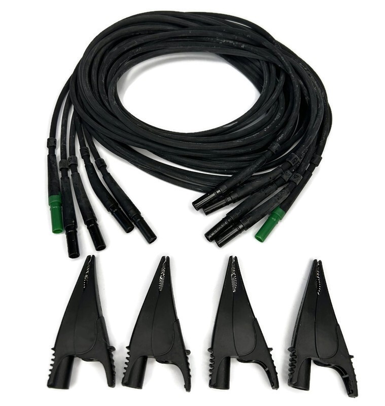 Fluke TLS430 – Test Leads and Alligator Clips (4 black, 1 green)