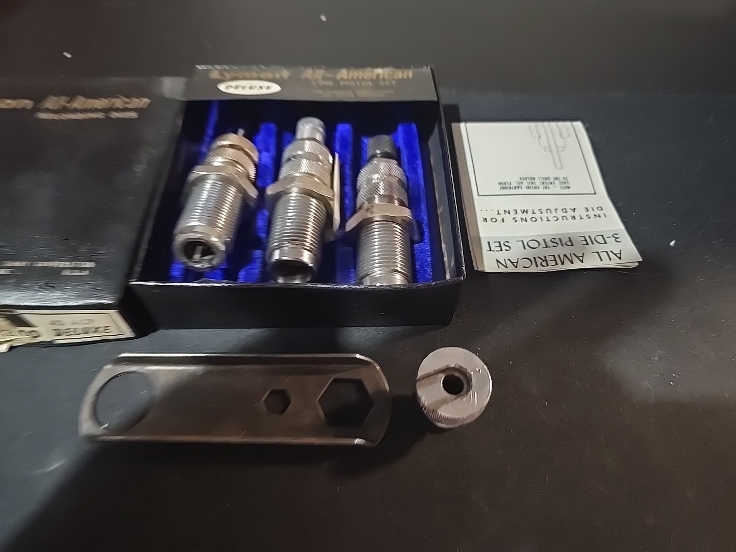 Lyman 45 Acp Auto 3 A-A Reloading Dies Die Set Deluxe Case