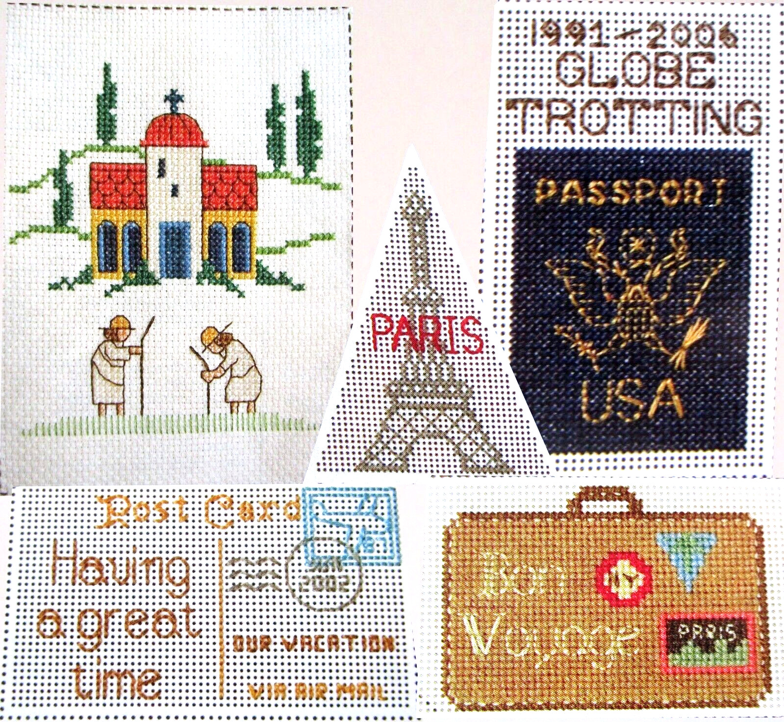 Mediterranean Towel Design Vacation Days Designs CROSS STITCH PATTERNS