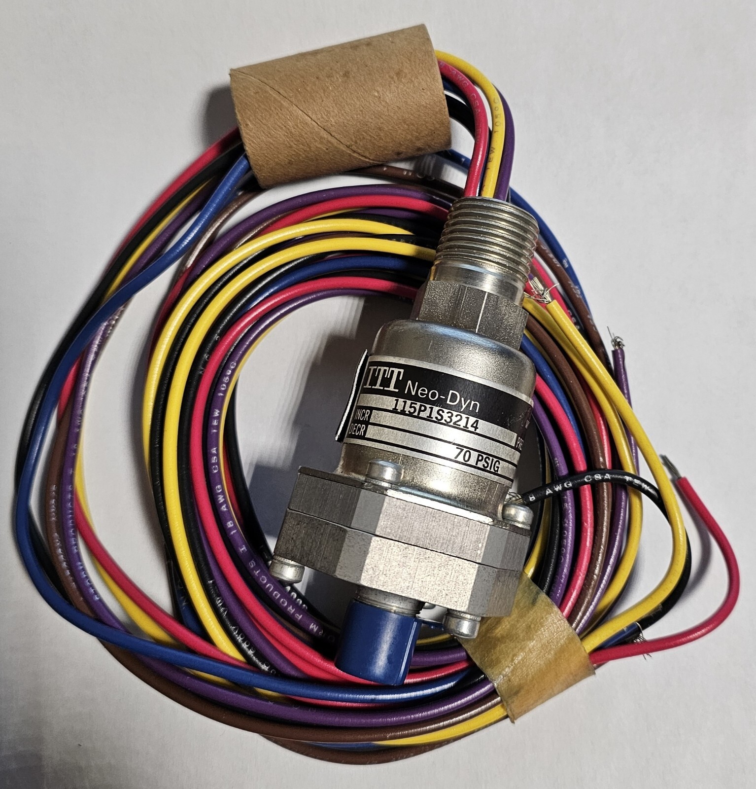 ITT Neo-Dyn 115P1S3214 Pressure Switch 5 Amp 125/250 VAC