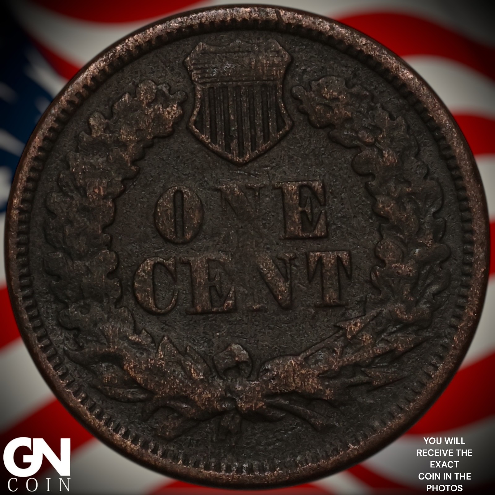 1867 Indian Head Cent Penny Z8293