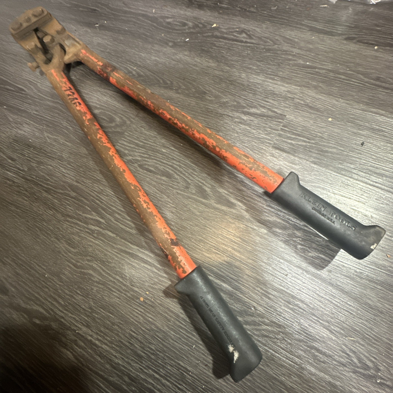 Klein Tools 36'' Bolt Cutter with Steel Handles Made In USA Vintage
