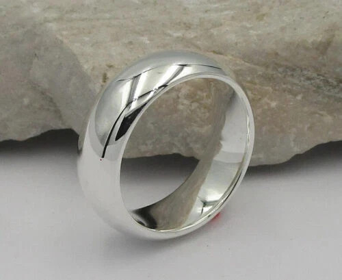 Solid 925 Sterling Silver Plain Band & Meditation Handmade Jewelry Ring All Size