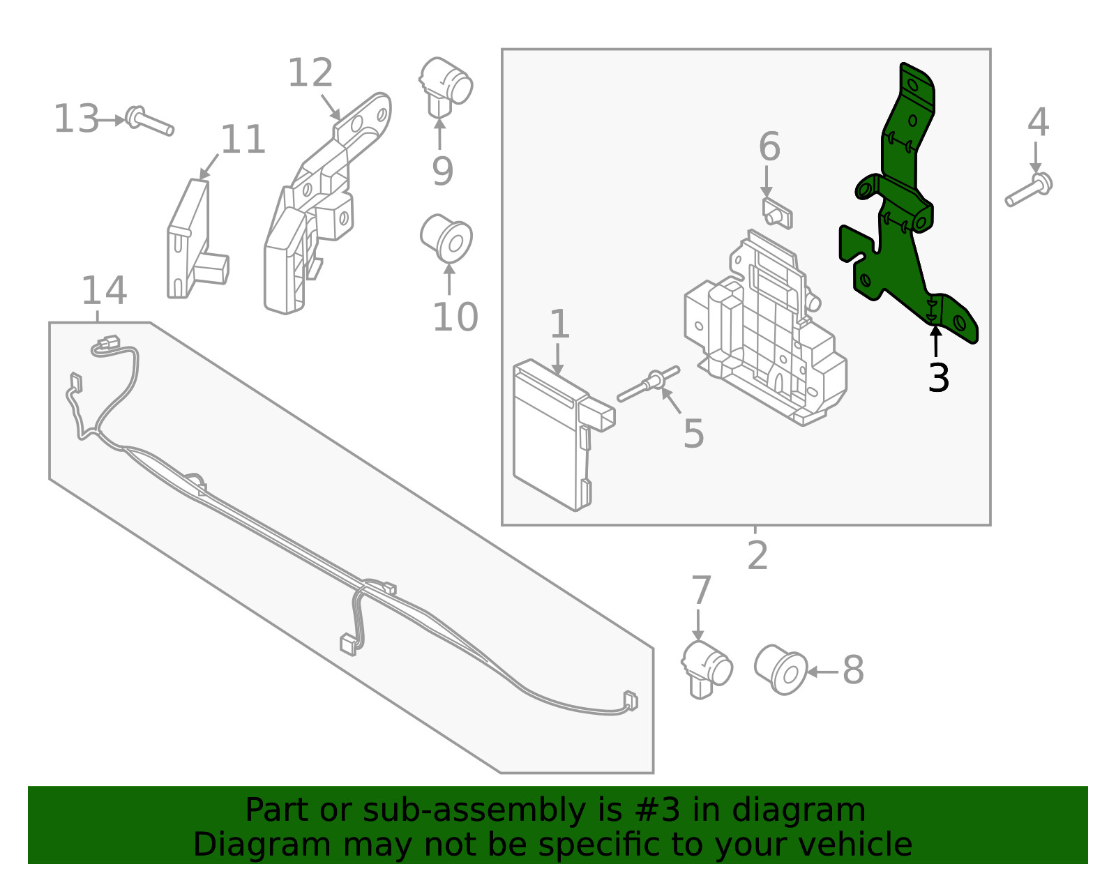 Genuine Ford Support ML3Z14C022B