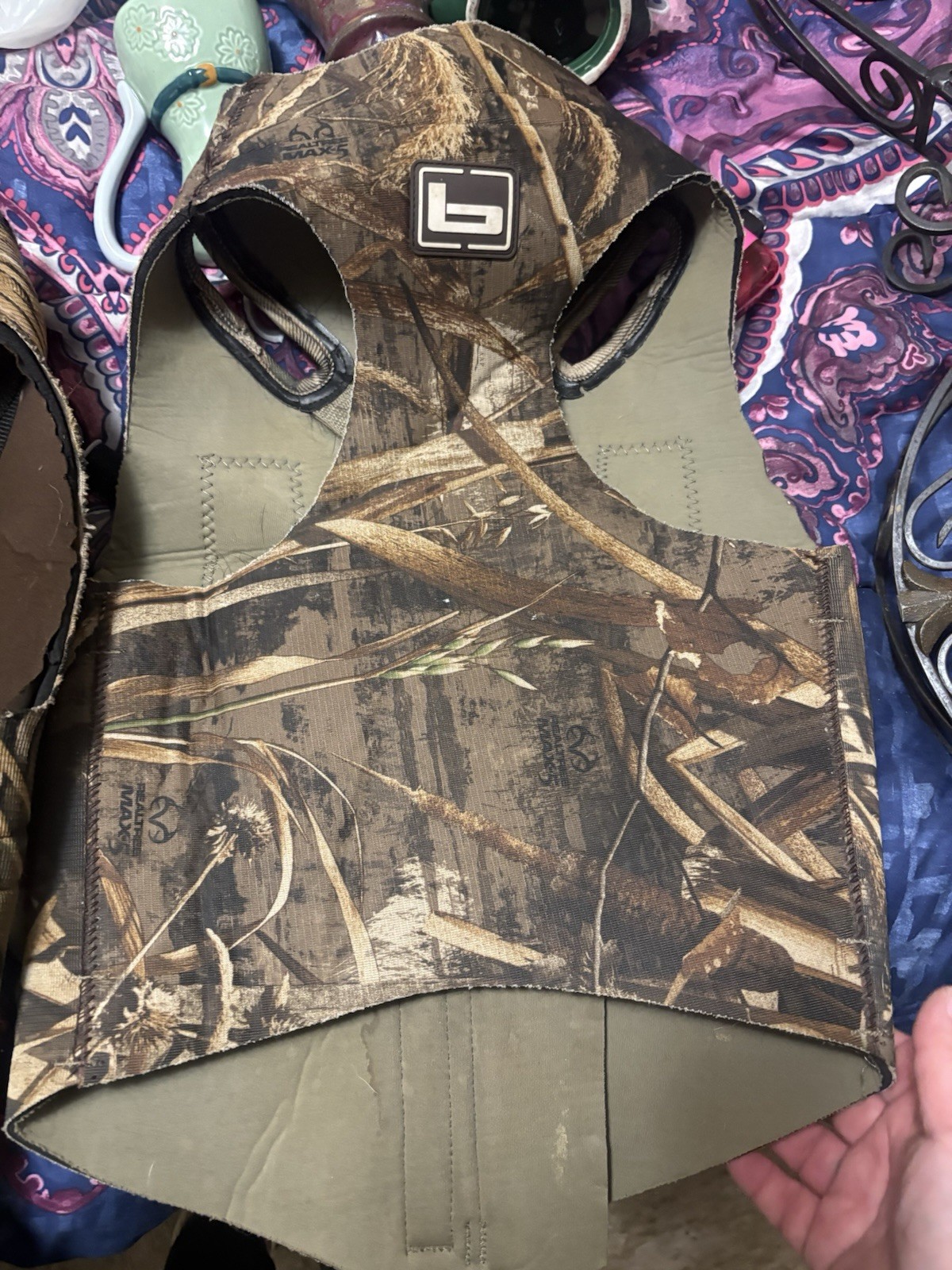Cabela's Neoprene Dog Vest Large Camo Padded Hunting Outdoor Gear Mossy Oak Duck