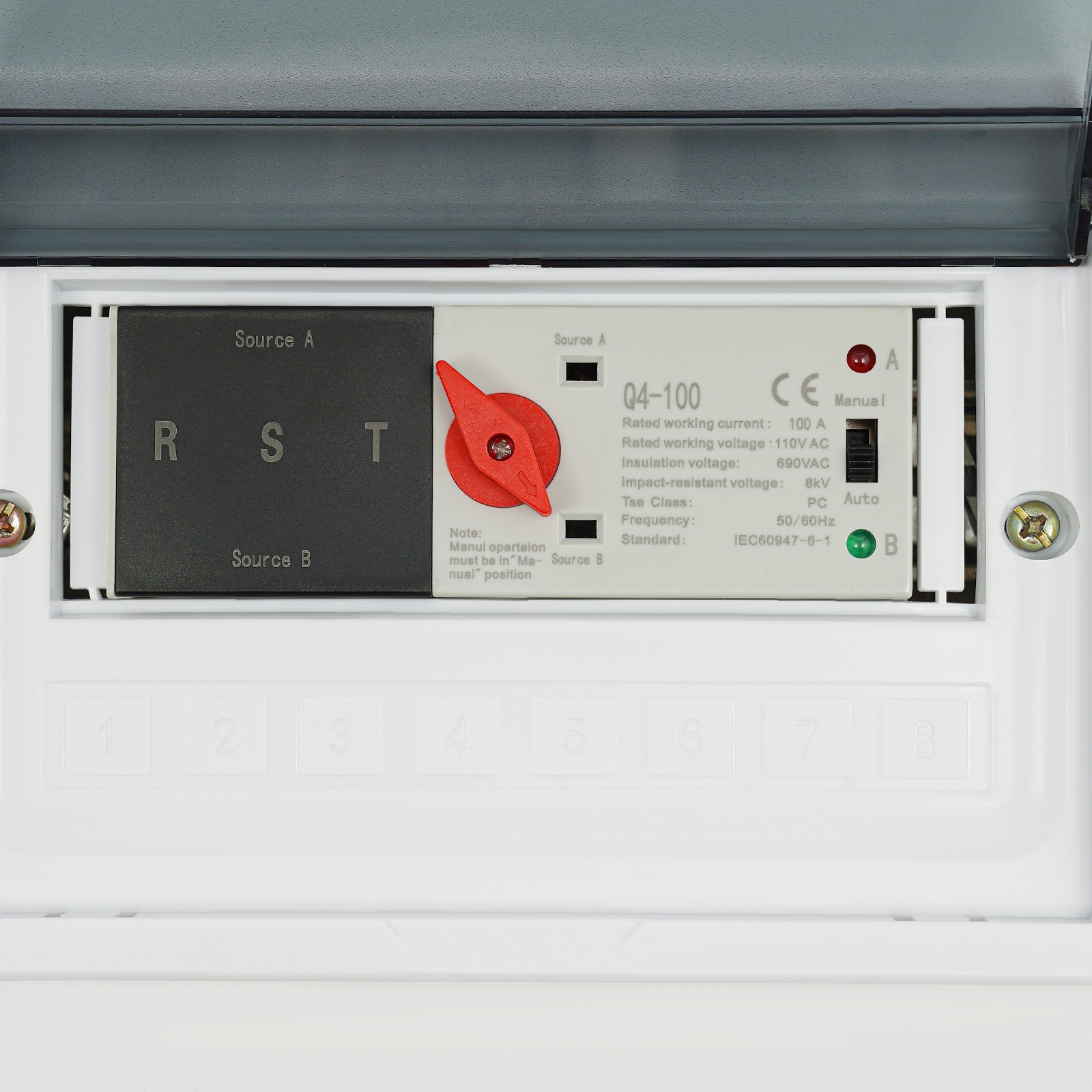 Automatic Transfer Switch 3P 100A Transfer Switch Dual-Power Transfer Switch