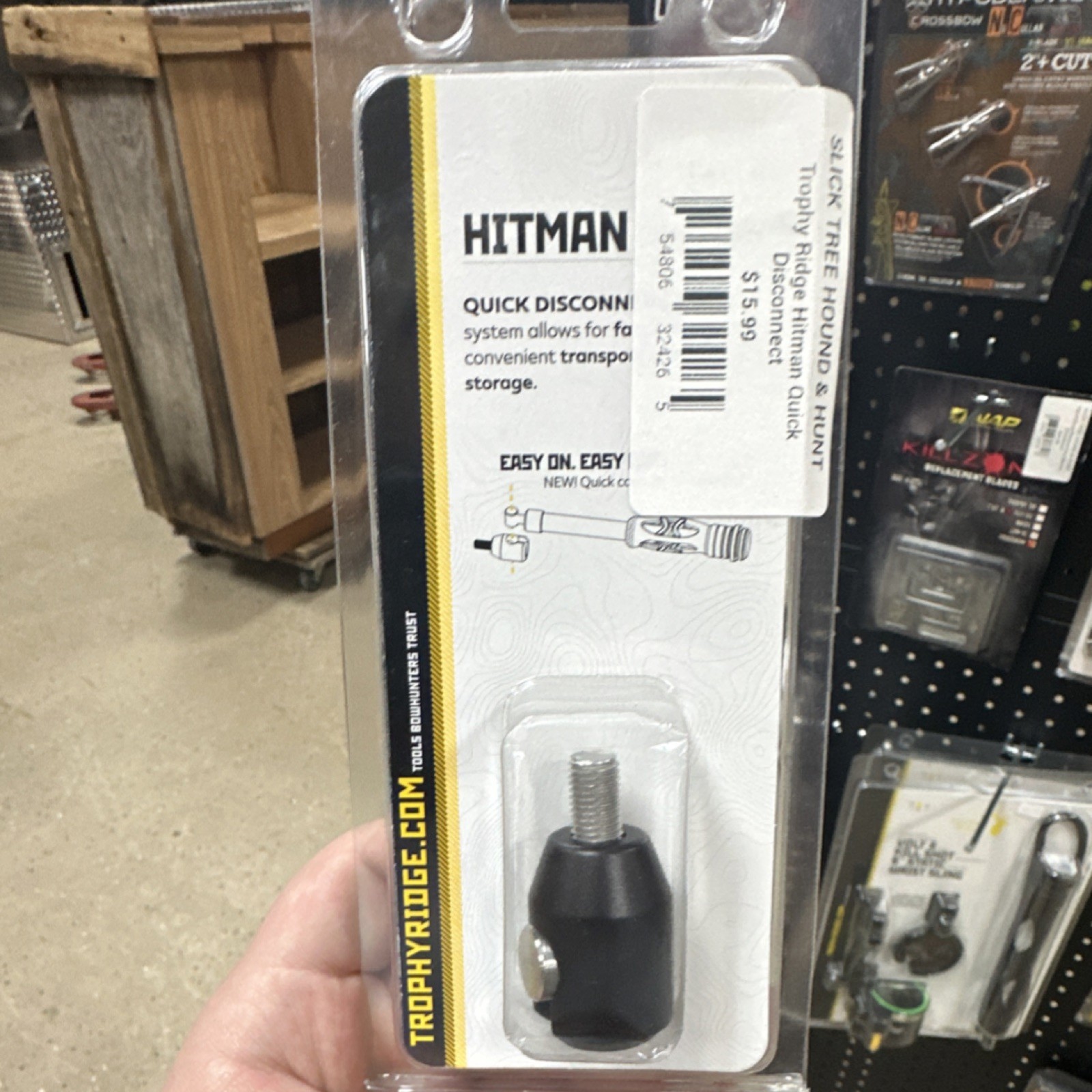 Trophy Ridge Hitman Quick Disconnect Black for Archery Stabilizer