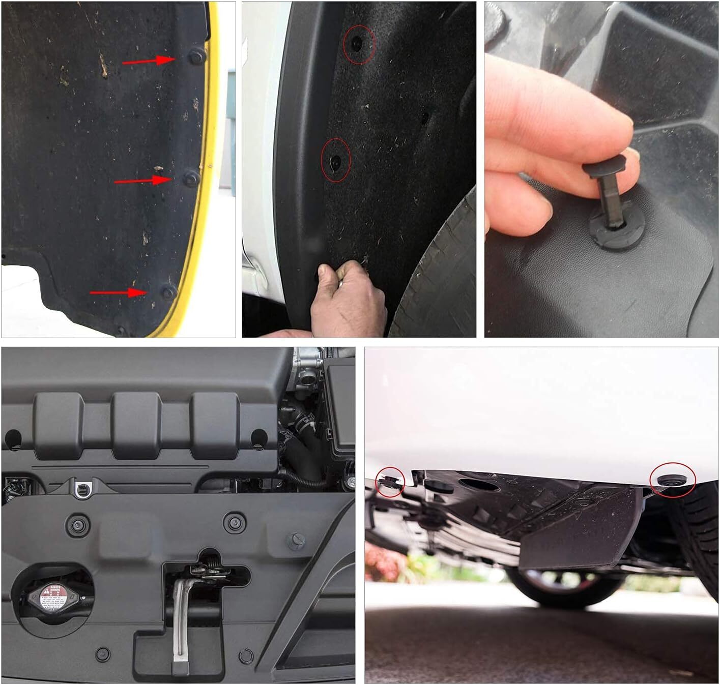 - GRC-33 240PCS Bumper Retainer Clips Car Plastic Rivets Fasteners Push Retainer